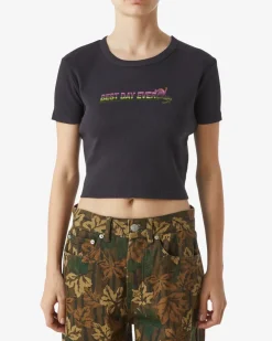 Hot BEST DAY EVER CROPPED RIB T-SHIRT Women T-Shirts