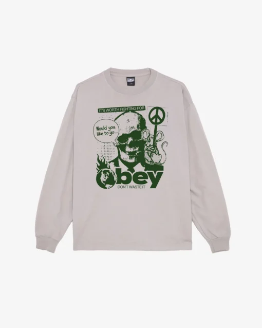 Sale DONT WASTE IT HEAVYWEIGHT LS T-SHIRT Heavyweight