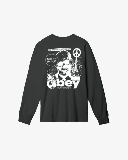 Sale DONT WASTE IT HEAVYWEIGHT LS T-SHIRT Heavyweight