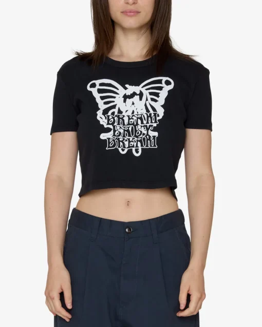 Sale DREAM BABY DREAM CROPPED RIB T-SHIRT Women T-Shirts