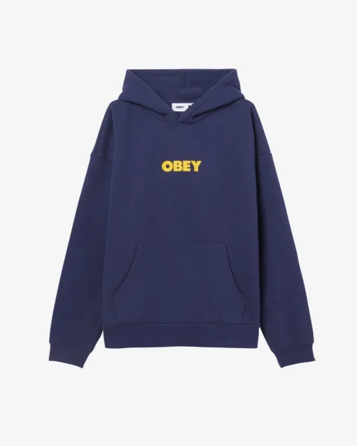 New OBEY BOLD EXTRA HEAVY PULLOVER Pullover Hood