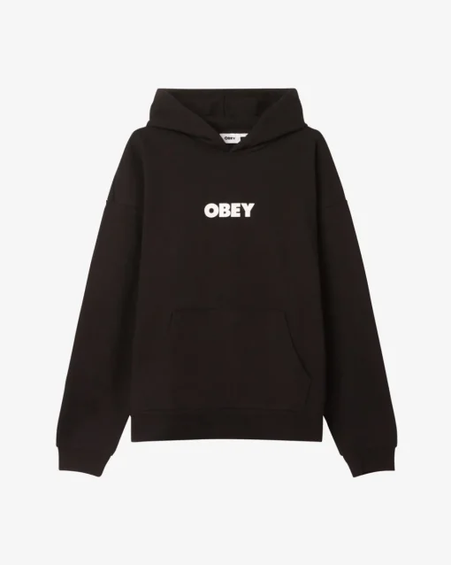 New OBEY BOLD EXTRA HEAVY PULLOVER Pullover Hood