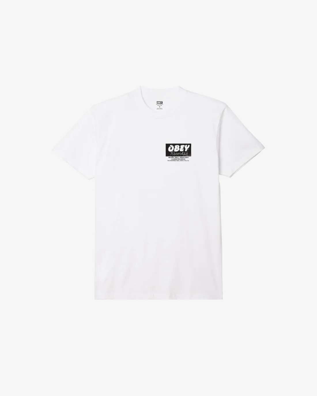 Clearance OBEY RECORDS BUY, SELL, TRADE CLASSIC T-SHIRT Classic