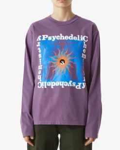 Hot PSYCHEDELIC CHEMISTRY PIGMENT LS T-SHIRT Women T-Shirts