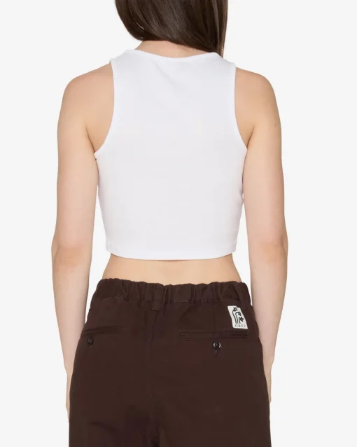 New RECORDS TAG RIB TANK Women T-Shirts
