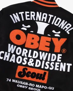 Fashion SEOUL INTERNATIONAL VARSITY JACKET Jackets